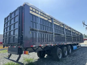 Fence Cargo Trailer with Hydraulic Lift Gate