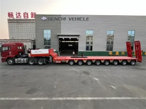 8 Axle Extendable Lowbed Trailer