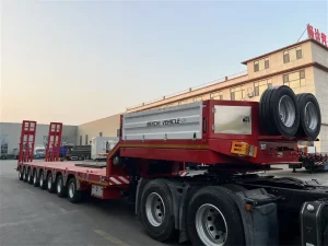 8 Axle Extendable Lowbed Trailer