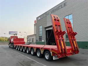 8 Axle Extendable Lowbed Trailer